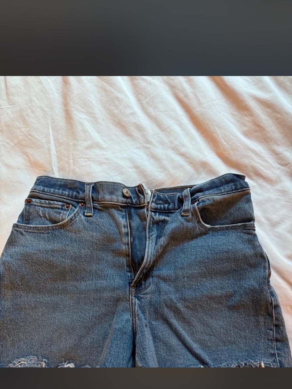 Abercrombie & Fitch Denim Jean Shorts - Dark Blue